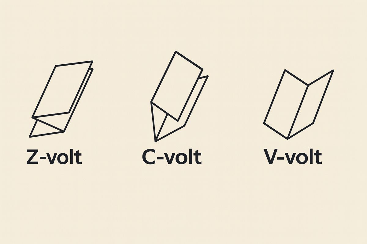 Näidis voldikud V-volt Z-volt C-volt – Primastella trükikoda